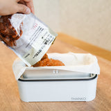 日本 Thanko 雙層煮食盒 - 容易收納，最快15分鐘煮好飯 (預訂貨品，5月30日送出)
