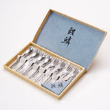 日本製 銀鱗 咖啡匙甜品叉套裝 (預訂貨品，5月21日送出)