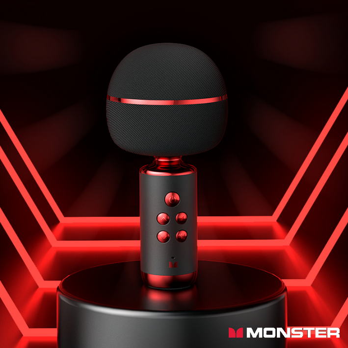 Monster 迷你卡拉 OK Mic - 一鍵消除人聲， 6種音效模式