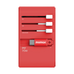 「有寶」旅行火牛 - 70W GaN 3插口及內置伸縮USB-C充電線旅行插座