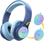 「Zoom 耳機」 LED 發光兒童藍牙耳機 - 高達45小時超長續航，聽力保護耳機 (預訂貨品，10月11日送出)