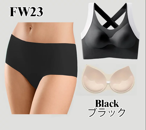 <全新FW23秋冬系列> Wireless Jelly Extra Slim X Bra set 『加長款』套裝 (預訂貨品，6月6日送出)